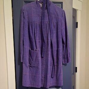 Purple Women's Flannel Long Top